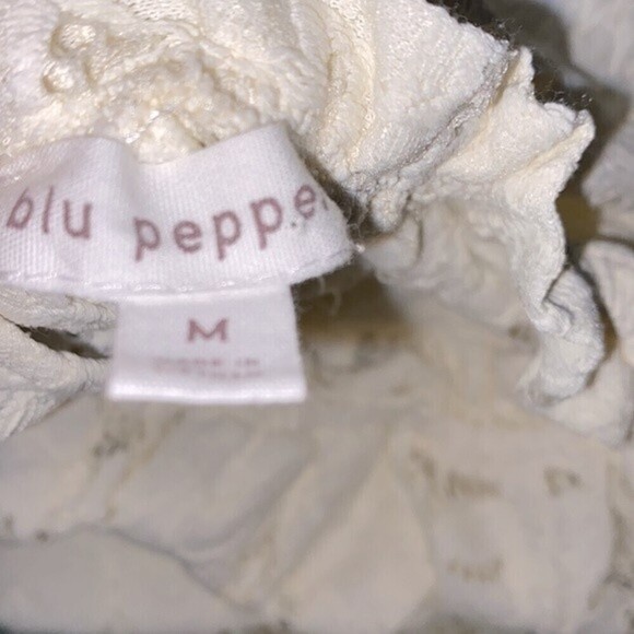 Blu pepper white boho lace top size medium - Picture 4 of 6